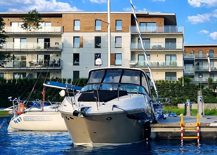 Marina Deluxe - Najwiekszy Na Marinie Widok Na Jezioro, Winda, 2 Balkony, Klima